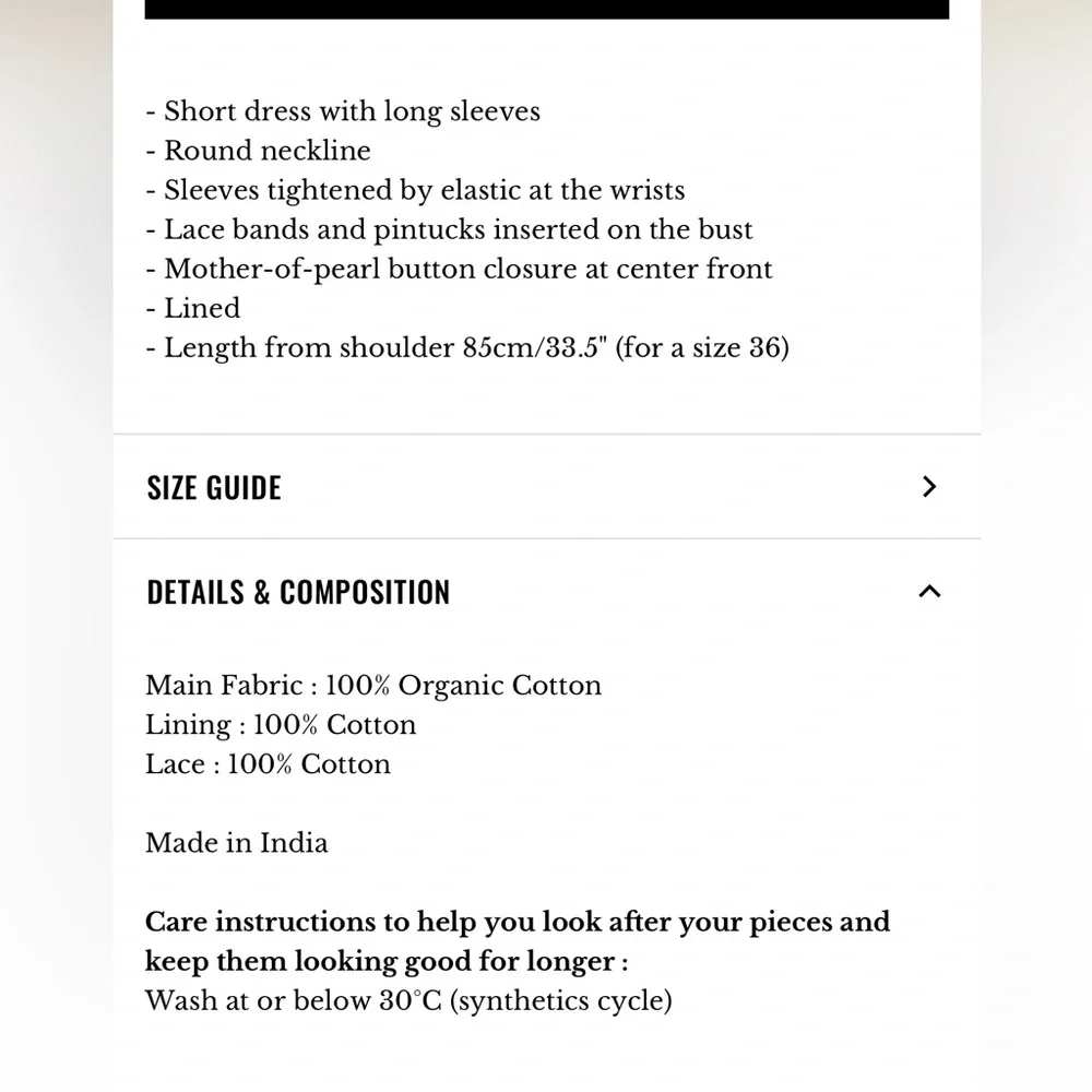 Abigail Dress Sezane Size 4 NWT - Picture 9 of 10